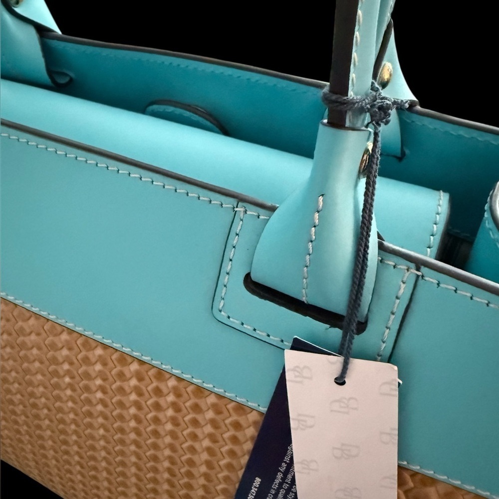 Dooney & Bourke Janine Straw Tote with Zipper | NWT - Picture 9 of 11